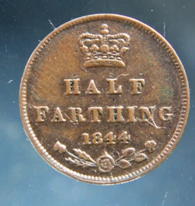Great Britain, Half Farthing, 1844 coin - Picture 1 of 2