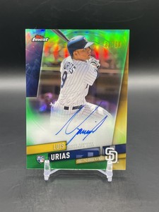 2019 Topps Finest Luis Urias # /99 RC Auto Green Refractor Rookie #FA-LU Red Sox