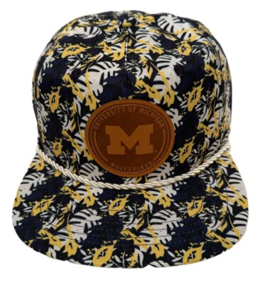 Zephyr NCAA Michigan Wolverines “Malibu” 5 Panel Flat Bill SnapBack Hat NWT - Image 1 of 4