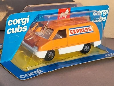 Die cast metal 1970's CORGI CUBS R502 EXPRESS DELIVERY VAN mint in or. packag. - Immagine 1 di 4