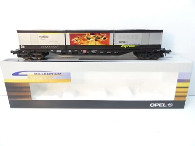 Roco H0 47974 Containertragwagen "Opel", DC, NEM, NEU in OVP #55459 - Bild 1 von 4