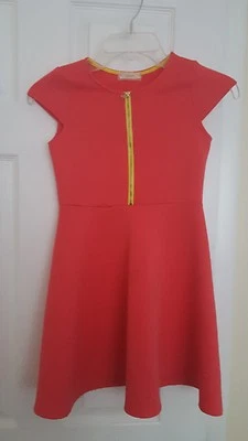 Vestido soprano para niñas coral tejido gofre talla M (10/12) Foto 1 de 4