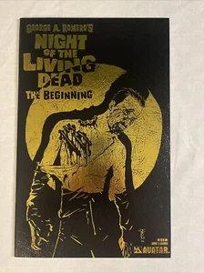 Night of the Living Dead The Beginning #1 Leder Goldfolie Variante Avatar - Bild 1 von 3