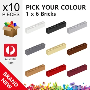 10x Genuine LEGO™ - 1 x 6 Bricks - 3009 New Brick Parts - Picture 1 of 28