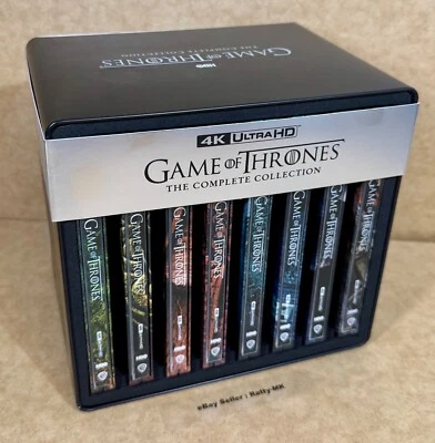GAME OF THRONES THE COMPLETE COLLECTION - UK EXCLUSIVE 4K BLU RAY STEELBOOK SET - Image 1 of 4