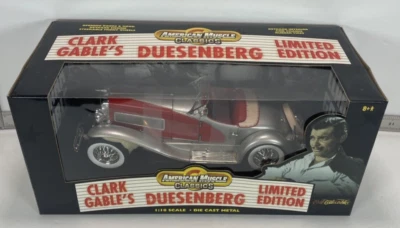 Clark Gable's 1935 Duesenberg SSJ Roadster ERTL American Muscle Classics LE NIB - Image 1 of 4