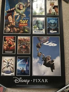 Disney World 32x22 Poster PIXAR MOVIES Monsters Inc Toy Story Ratatouille Wall-E - Picture 1 of 5