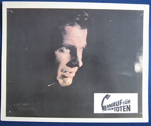 german lobby card   The Deadly Affair / Anruf für einen Toten  Maximilian Schell