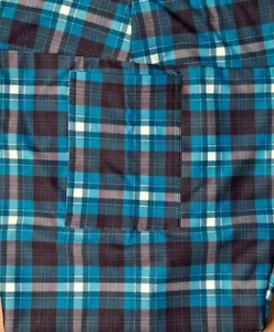Gingham Leggings Jogging Pants TC2 Amelia Rose Pockets Blue Black White - Picture 1 of 5