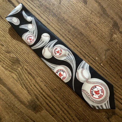 Ralph Marlin Boston Red Sox Curve Ball 2003 Neck Tie MLB Baseball Cover
