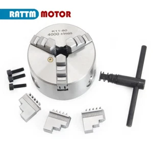 New K11-80mm 3 Jaw Lathe Chuck Manual self-centering For CNC Milling Machine - Picture 1 of 6