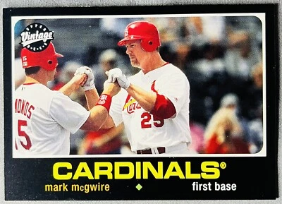 2002 Upper Deck Vintage #154 Mark McGwire Cardinals - Image 1 of 2