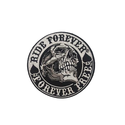 Patch Ride Forever Free Motorcycle Clothing Heat Adhesive Biker Clothing MC S... - Image 1 of 2