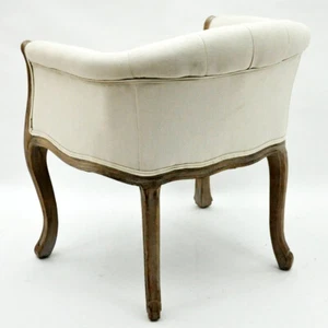 Classic Elegant Louis Chair | Natural FR Linen Fabric | High-Quality | Versatile - Picture 1 of 3
