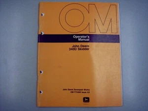 John Deere 340D Skidder Operators Manual OM-T75368 G3 - Bild 1 von 2
