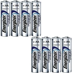 8 PCS ENERGIZER AA ULTIMATE LITHIUM 1.5V BATTERY AA 4X SIZE EA91 FR6 12/2030 - Picture 1 of 2