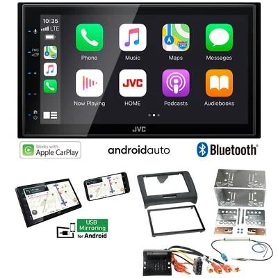 JVC Autoradio Apple CarPlay Android Auto für Audi TT 2006-2014 Vollaktiv Bose - Bild 1 von 4
