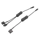 32cm DC5521 to 4Pin for Molex PC Fan Power Adapter Cable for Simultaneous PC Fan