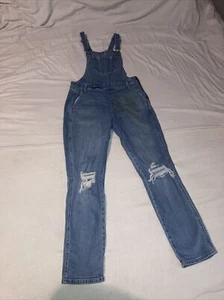 Old Navy Overalls Girls Size 6 Denim - Picture 1 of 11