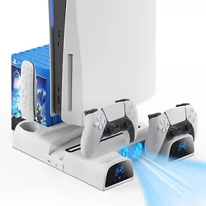 Stand 2 Cooling Fan For PS5 Controller Charging Station for Sony Playstation 5 - Picture 1 of 17