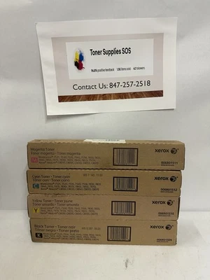 Xerox Full SET  Toner CYMK 7525 7530 7535 7545 C8030 C8035 NEW GENUINE - Image 1 of 4