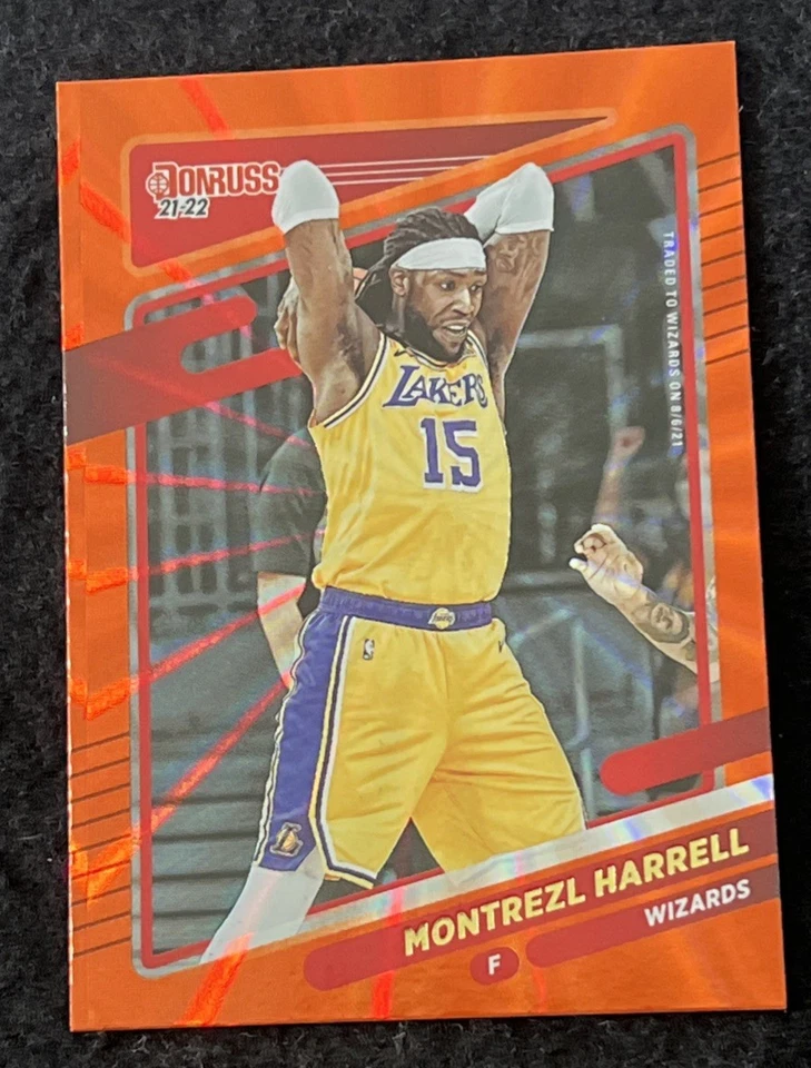 2021-22 Donruss -  #181 - Montrezl Harrell - Wizards -  Orange Laser - Image 1 of 2
