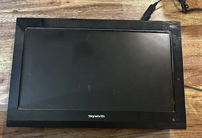 Skyworth SLC1921A 19" LED TV DVD Combo with AC/DC Power UNTESTED/ PARTS/REPAIR - Image 1 of 4