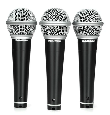 Samson R21 Cardioid Dynamic Vocal Microphone - 3-pack - Image 1 of 4