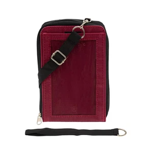 Design Touchscreen Smartphone Crossbody Bag with RFID Technology in Burgundy - Picture 1 of 8