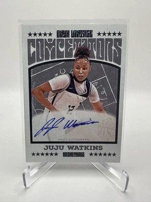 2023 Onyx Vintage Juju Watkins Competitors On Card Blue Ink Auto Autograph USC - Image 1 of 2