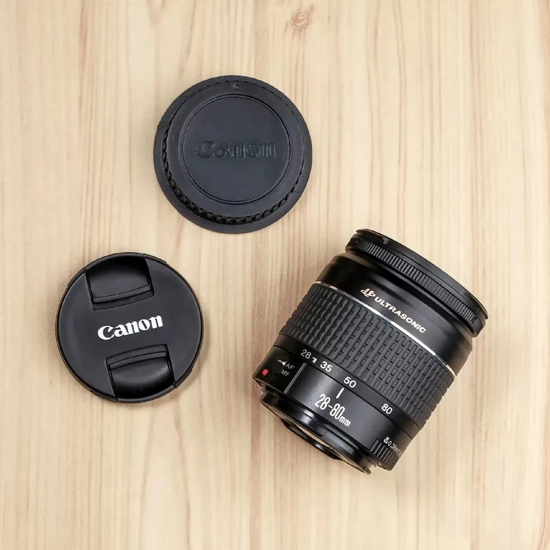 Canon EF 28-80mm f3.5-5.6 V USM Zoom Lens for 70D 80D 90D Rebel T5 T6 T7 Camera - Image 1 of 4