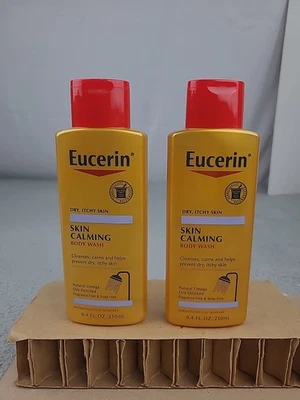 2x Eucerin Jabón Corporal Calmante para Piel Seca y con Picazón 8.4 fl oz Foto 1 de 4