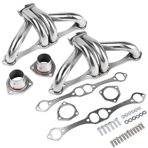 TEKKOAUTO Stainless Hugger Headers Replacement for Chevy Small Block SB V8 26... - Picture 1 of 9