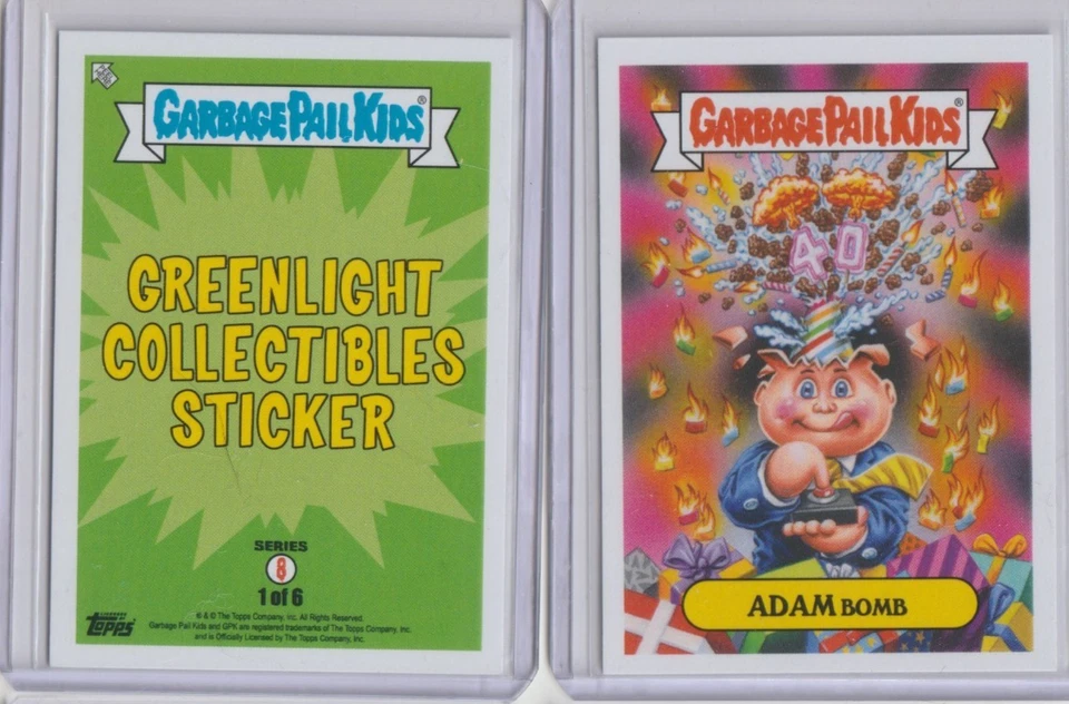 ADAM BOMB Comic-Con GARBAGE PAIL KIDS 2025 Topps GPK 40TH Greenlight PROMO CARD - Image 1 of 1