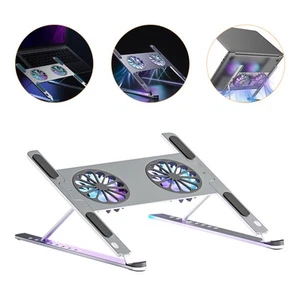 Laptop-Kühlständer Laptop-Kühler Mit LED-Lüfter Einstellbarer -Stand - Photo 1/12