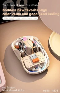 M333 Kabellose Ergonomische Maus mit Akku und leisem Klick - Bild 1 von 20