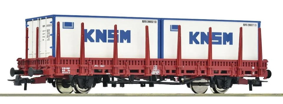 Roco 6600152, Containerwagen KNSM, NS, Neu & OVP, H0 - Bild 1 von 1