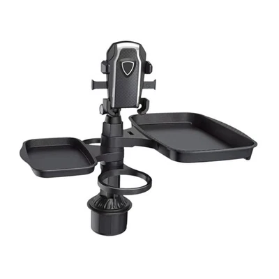 5 in 1 Car Cup Holder Phone Holder with Food Tray Multipurpose Universal for - image 1 of 4