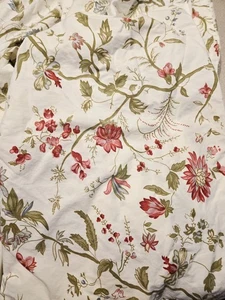 Pottery Barn Botanical Duvet Cover with Reds, Blues. and Green Floral, King - Picture 1 of 6
