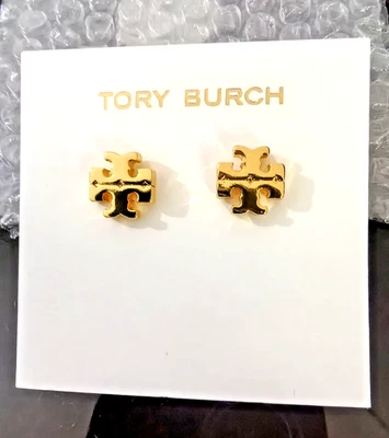Tory Burch Kira Logo Stud Earrings | Giftable Free Shipping - Image 1 of 4
