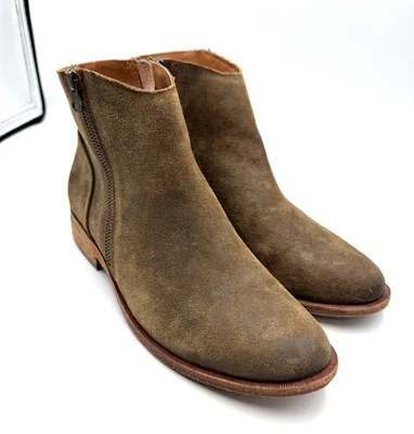 Botines Kork Ease Riley de cuero topo envejecido para mujer talla 8,5 M cremallera lateral Foto 1 de 4