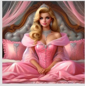 Fan Art Princess Art Card aceo Ice Fire 2,5x3,5" bellezza principessa acqua aurora - Foto 1 di 1