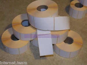 5.000 WEISSE Etiketten 75 x 25 mm 3 Zoll x 1 Zoll für Zebra Typ Drucker - Bild 1 von 1