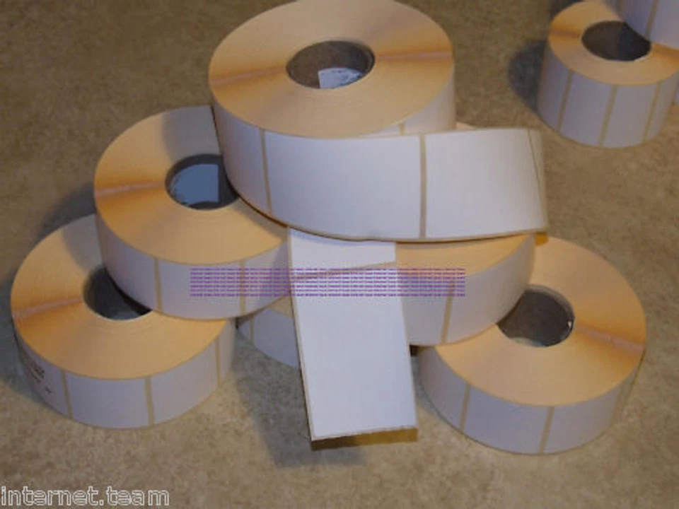 INTERNET.TEAM 5.000 WEISSE Etiketten 100 x 76 mm 4 Zoll x 3 Zoll für Zebra Typ Drucker Direkt Thermodisch