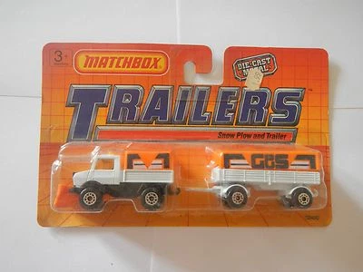 Matchbox Trailers Snow Plow and Trailer - Image 1 of 3