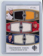 Yzerman/Lemieux/Messier 2010-11 Upper Deck Ultimate Collection Jerseys Trios /25