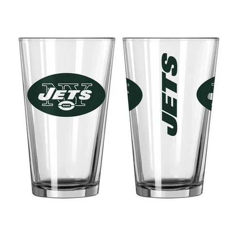 New York Jets Boelter NFL Game Day 16oz Pint Glass(1) FREE SHIP!! Cover