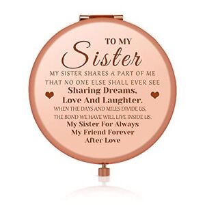 Friend Sister Gift from Sister Compact Mirror Folding Mini Pocket Mirror for ...