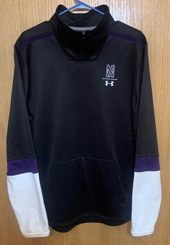 Northwestern Wildcats Under Armour 1/4 Zip Pullover, Men’s Size XL Cover