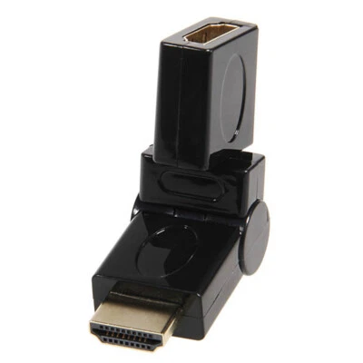 BOLWINS Adaptador HDMI I30 extensión conector angular 90°/270° Full HD HDMI extensor TV PC